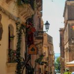 Sicile, Taormine, rue étroite