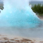Geysir, explosion du geyser