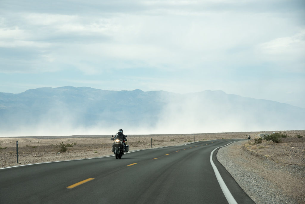 tempête de sable à Death valley