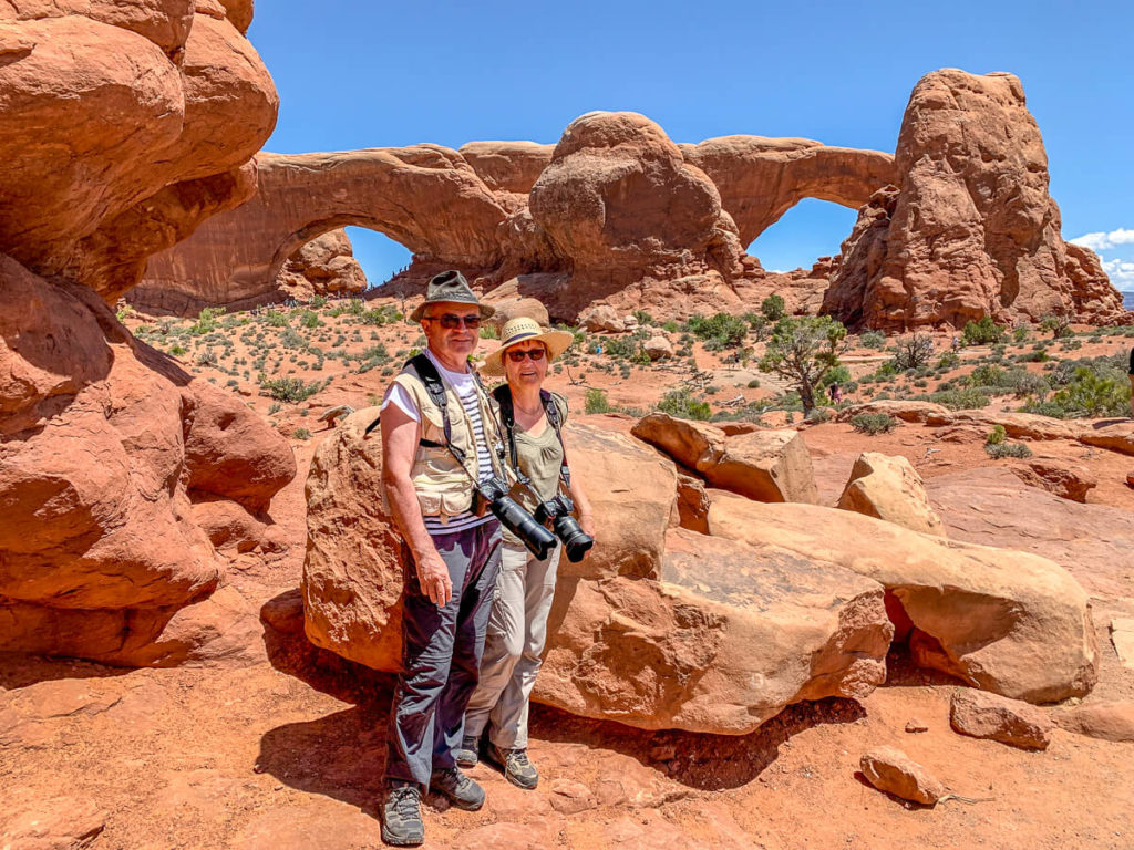Grand et beau soleil à Arches National Park
