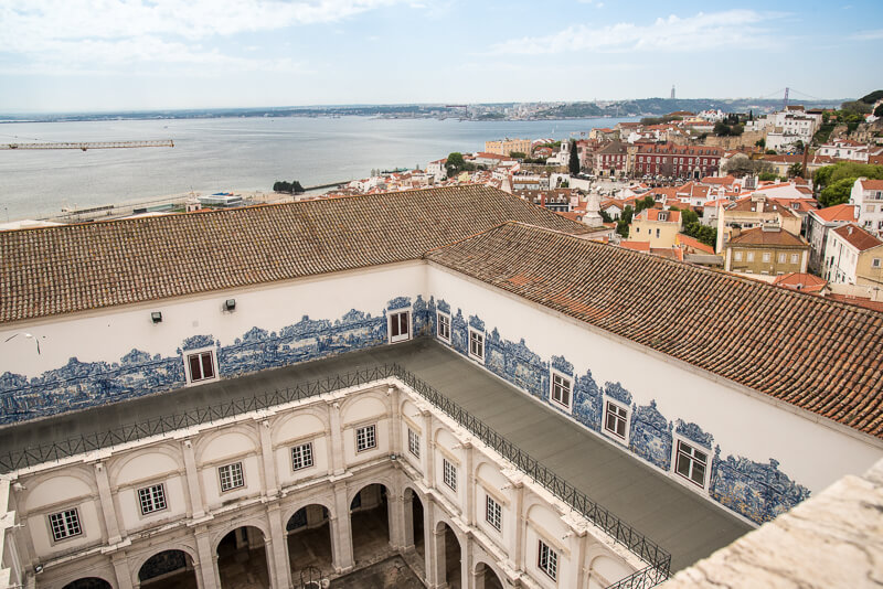 Lisbonne - vue depuis la terrasse du musée des azulejos