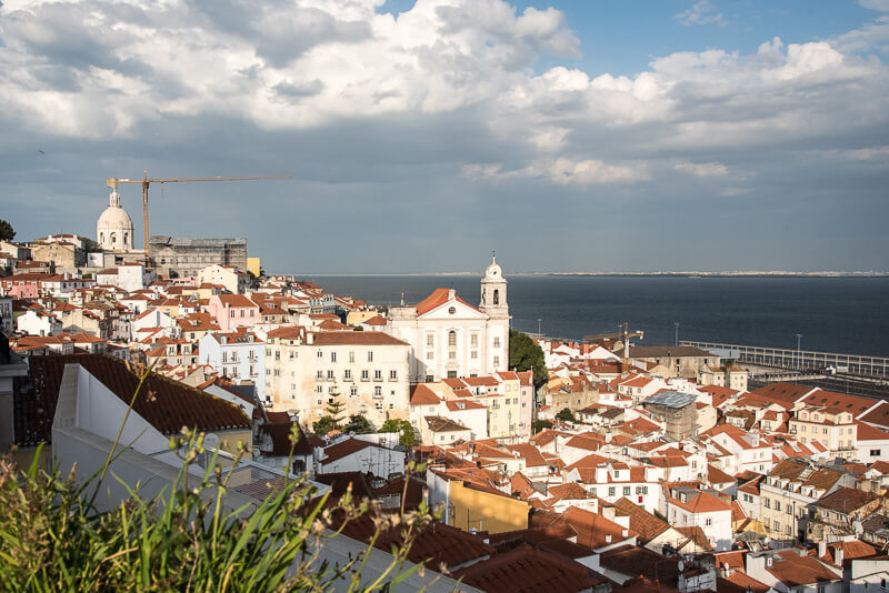 Lisbonne - miradouro de Santa lucia