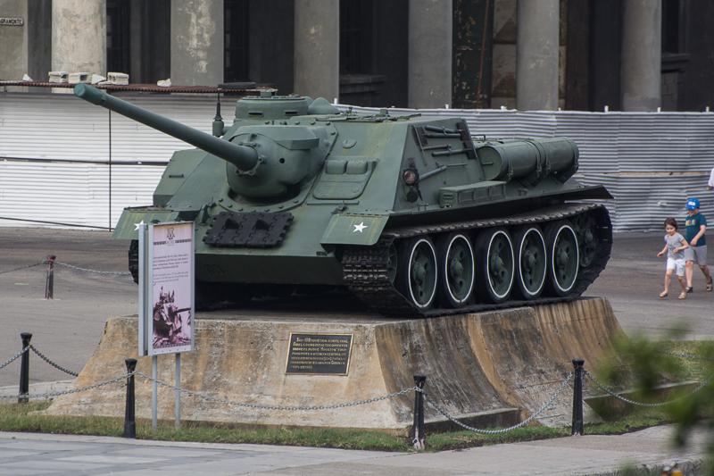 Cuba - La Havane - char de Castro au musée de la révolution