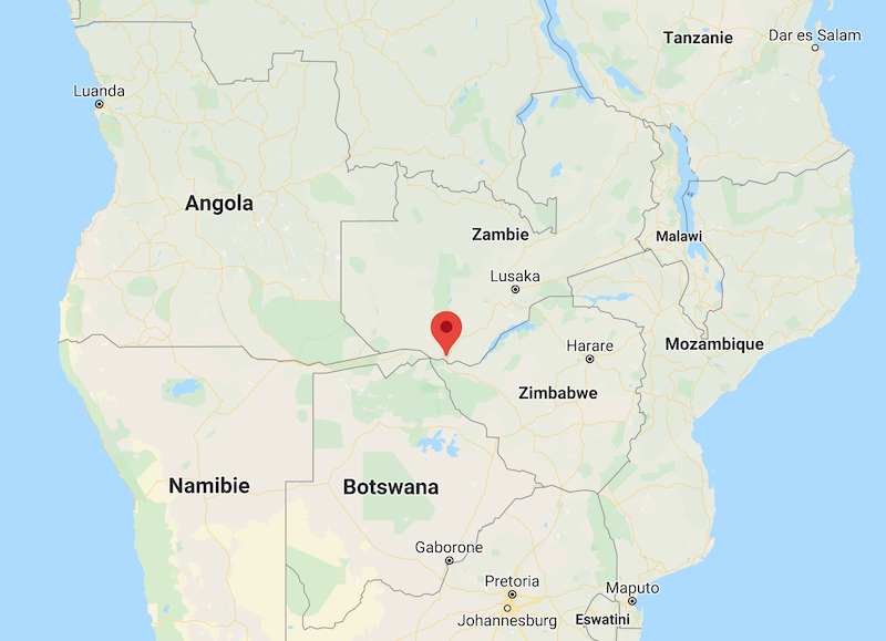Carte Afrique australe
