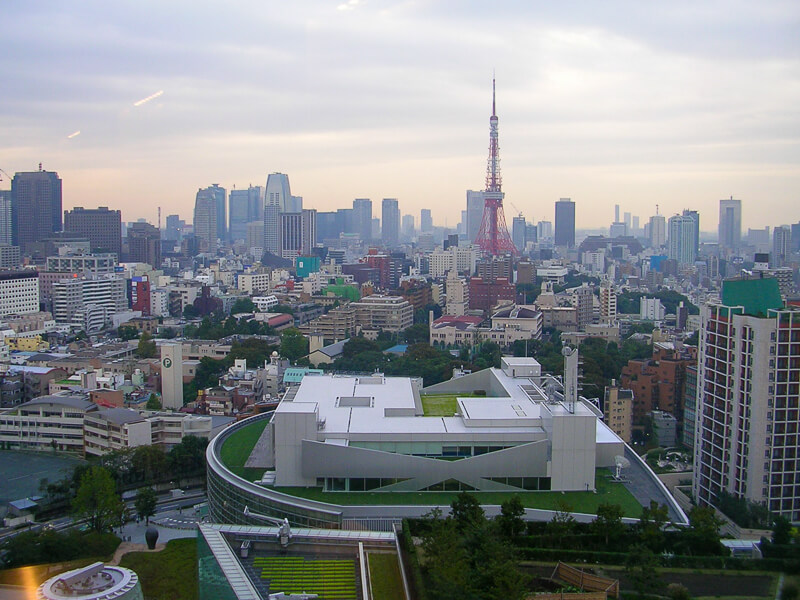 Japon,Tokyo - la tour de Tokyo vue depuis l'Hôtel près de la gare de Shibuya