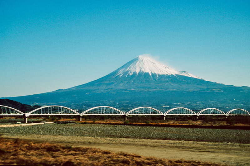 Japon, Fujiyama vu du train