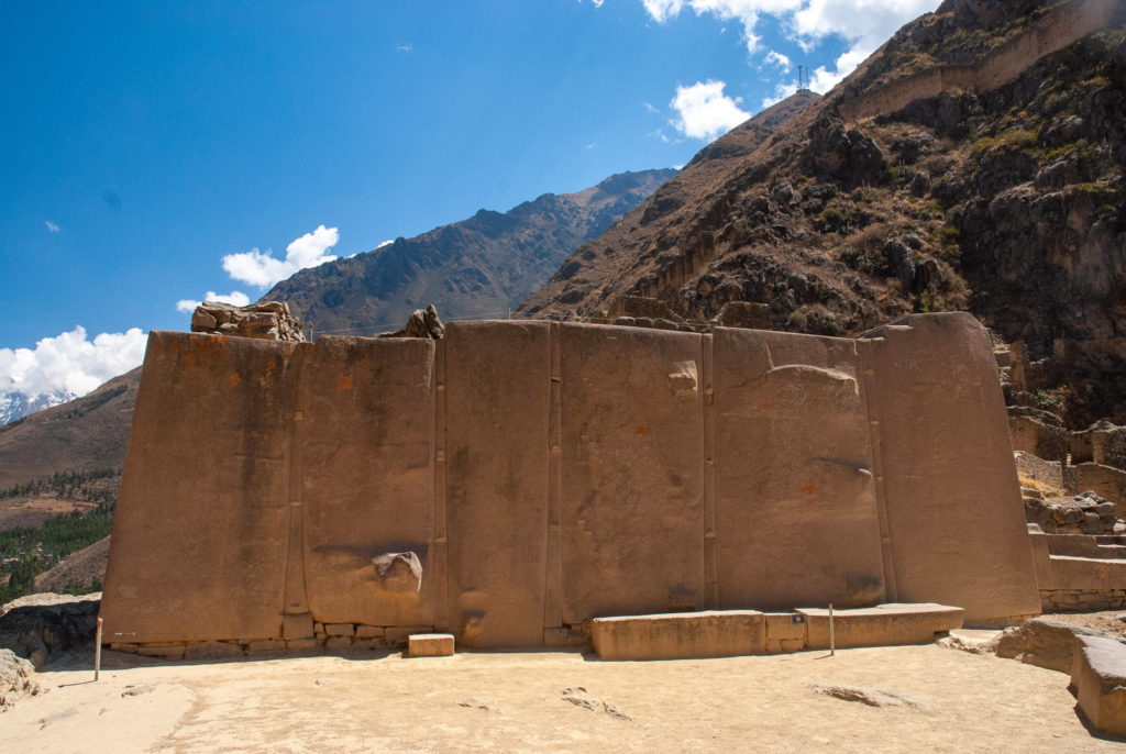 Pérou, Vallée sacrée - détail de construction à Ollantaytambo