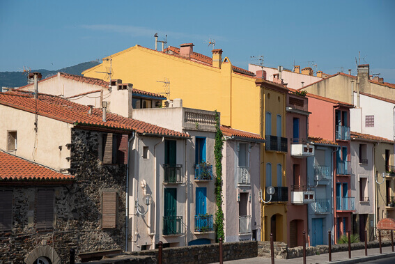 France - Ville de Collioure, façades