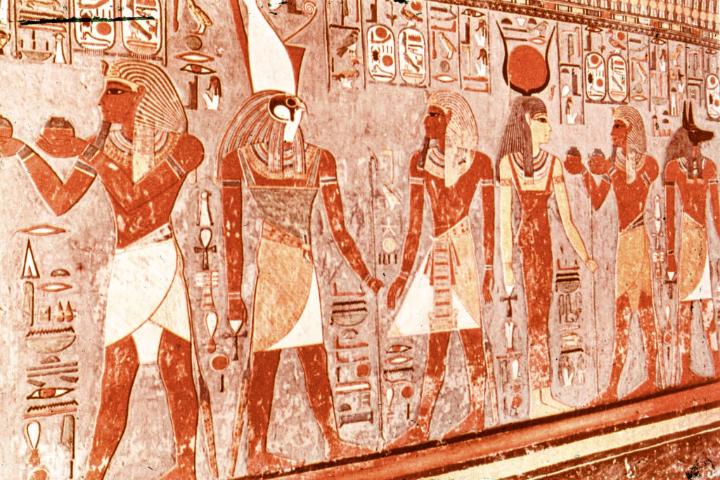 Egypte, vallée des Rois, tombe de Horembeb