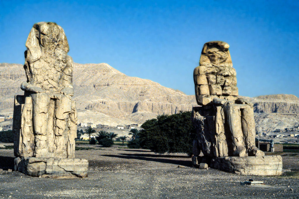 Egypte, Colosses de Memnon