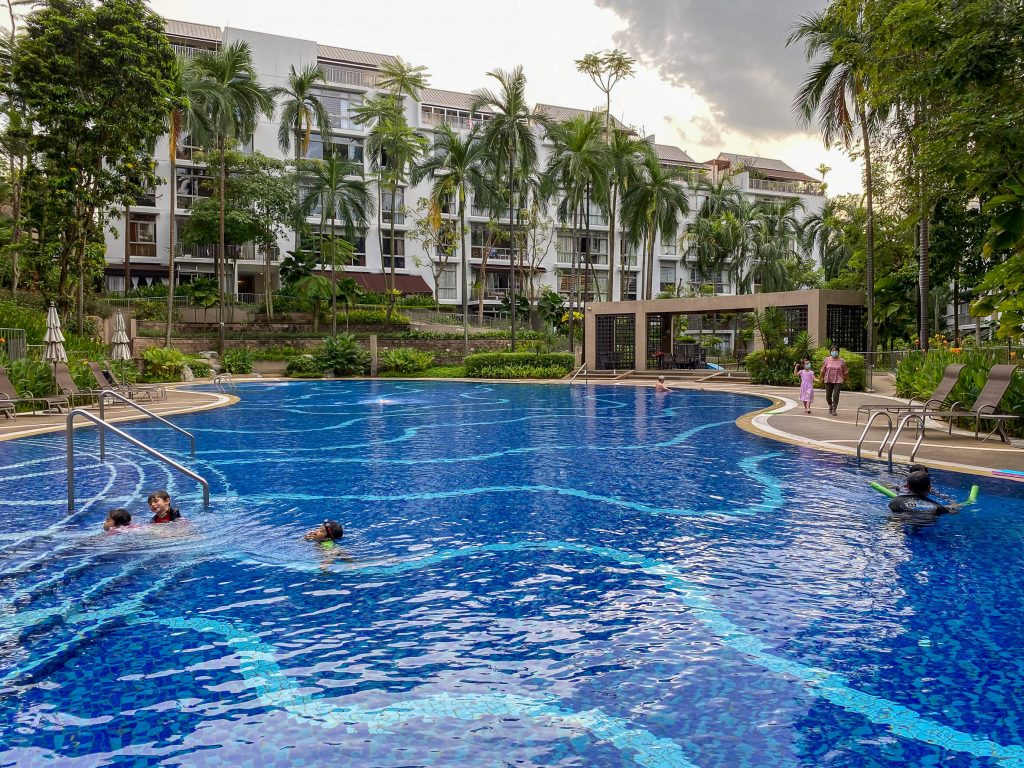 Singapour - des piscines dans les condo 