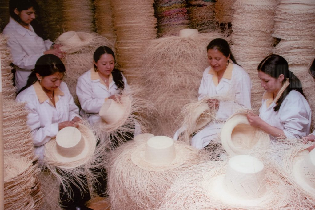 Equateur, Cuenca, la fabrique de Panamas
