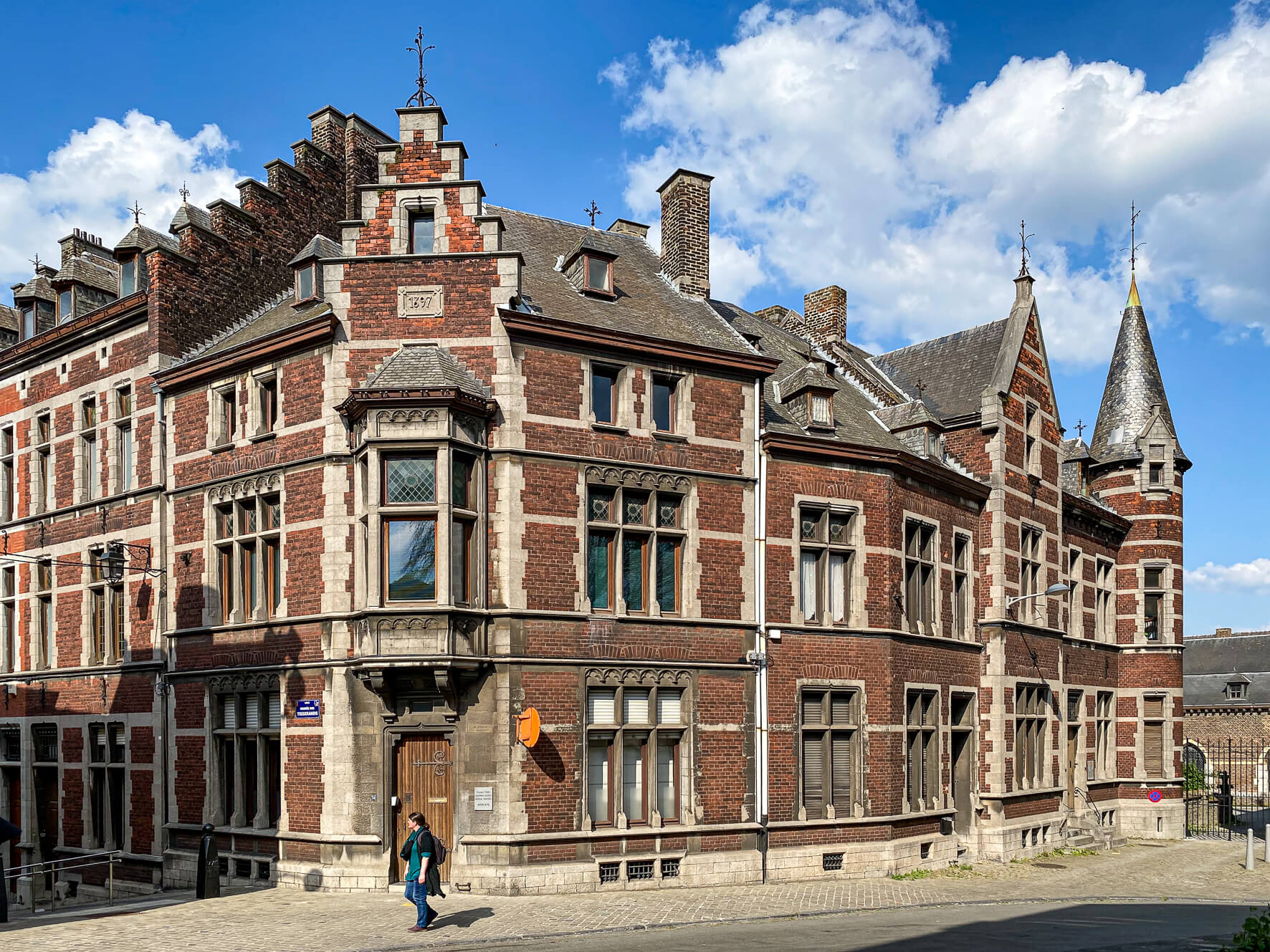 Belgique, Liège - Façades traditionnelles en briques