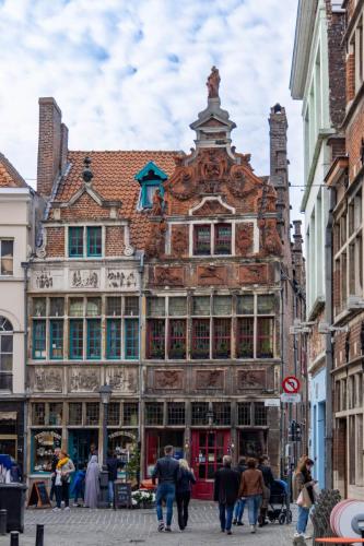 Belgique, Gand - façades du centre ville