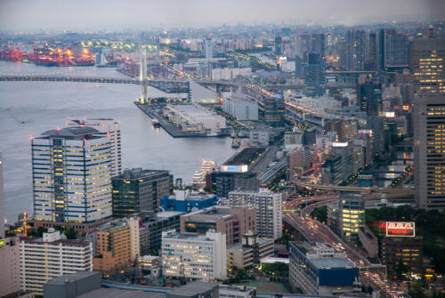 Japon,Tokyo - Centre de Tokyo, vue du haut d'un building