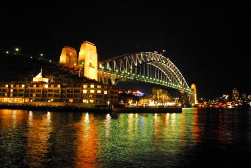 Australie - le pont de Sydnay la nuit