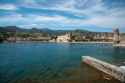 France - Ville de Collioure, l'entrée du port