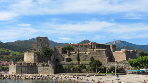 France - Ville de Collioure, le château