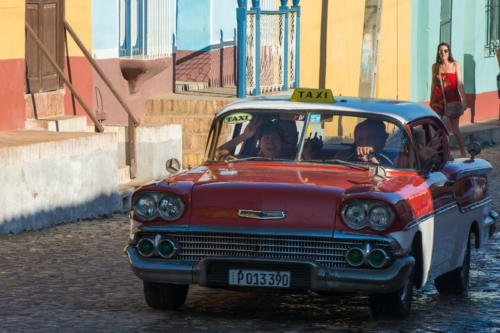 Cuba - Trinidad, bonne ambiance dans le taxi