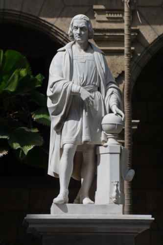 Cuba - La Havane - Statue de Christophe Colomb au Museo de la Ciudad