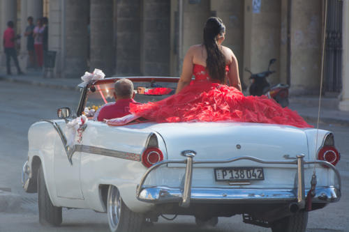 Cuba - La Havane,  fête d'entrée dans le monde des filles à 15 ans 