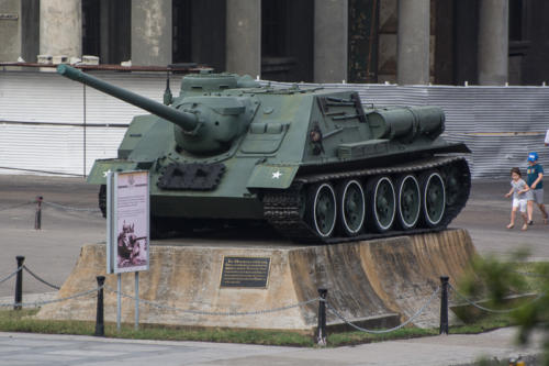 Cuba - La Havane, char conduit par Fidel Castro au musée de la révolution