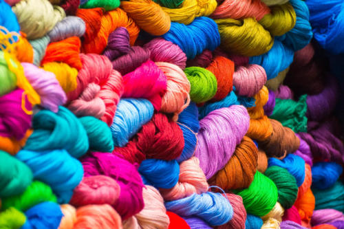 marché de Solola, les couleurs du coton 