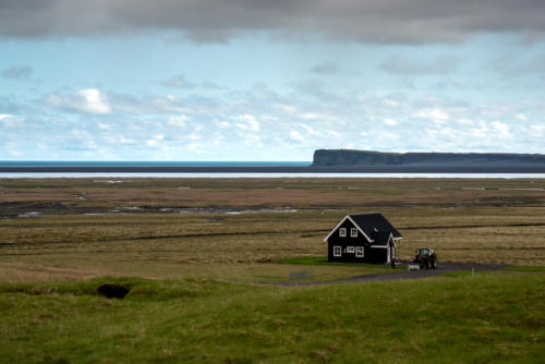 Islande, Parc de Skaftaffell, on roule entre glacier et océan