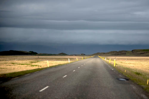 Islande, bataille entre nuages et soleil