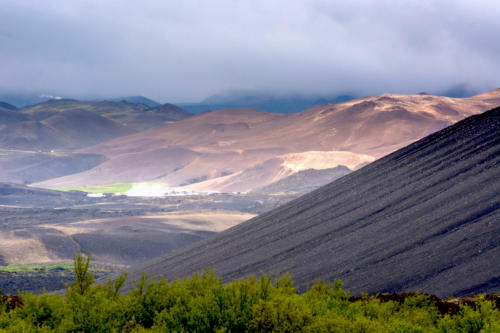 Islande, Paysage volcanique autour du lac de Myvatn
