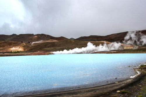 Islande, Myvatn, lac alimenté par des sources chaudes