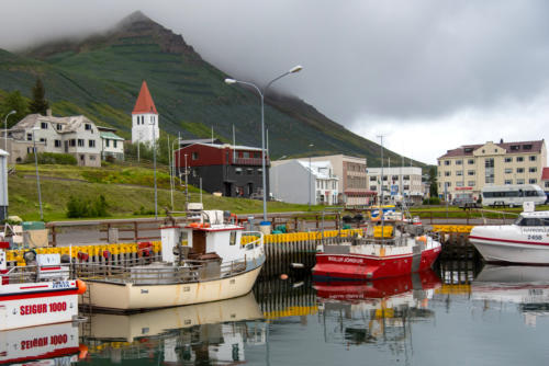 Islande, port de Siglufjordur