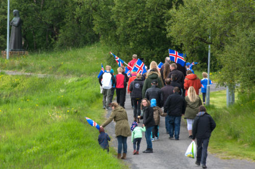Islande, Holar, fête nationale dans ce lieu historique 