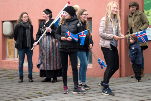Islande, Holar, célébration de la fête nationale
