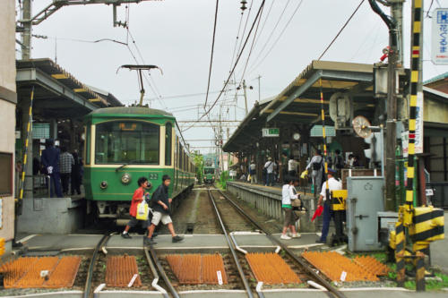 Japon, Kamakura - Trains au centre ville