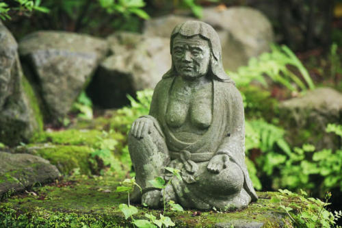 Japon, Kamakura - Statue au temple Hase Dera