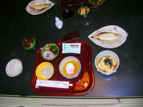 Japon, Kyoto - Repas au Ryokan Tamahan