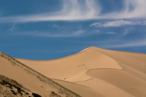 Mongolie - le Gobi, plus on s'approche, plus on réalise la taille des dunes 