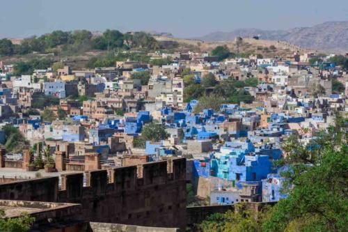 Inde-Rajasthan-Jodhpur-ville bleue
