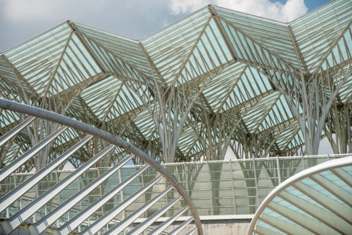 Architecture moderne au parc des nations