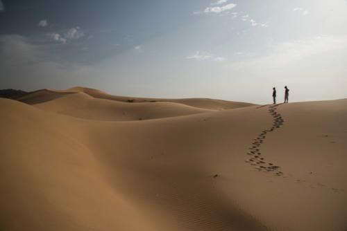 Mongolie - le Gobi, on peut escalader la dune la plus haute