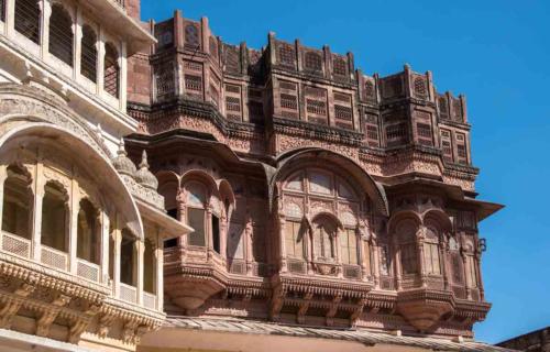 inde-rajasthan-jodhpur-city palace-detail architectural