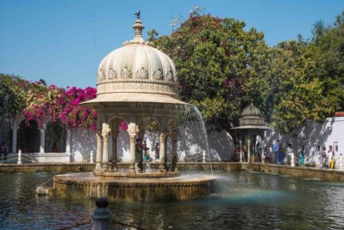 Udaipur, fontaine au jardin des femmes