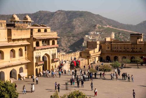 Inde-Rajasthan-fort d'Amber-première cour