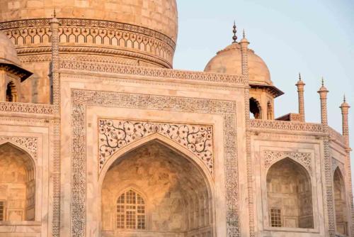 Inde-Agra-Taj Mahal- décoration de pierres