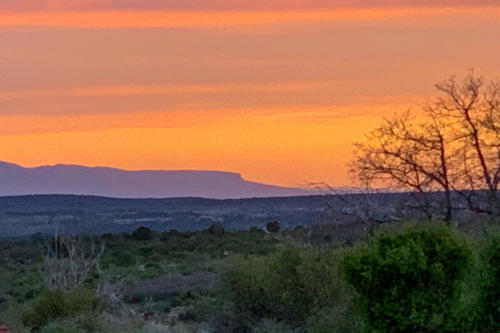 Coucher de soleil à Mesa Verde