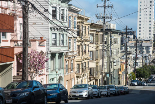 Rue et façades de San Francisco