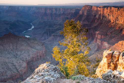 coucher de soleil à Grand Canyon