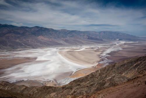 Death Valley - Vue sur la mer de sel, depuis Dante's View