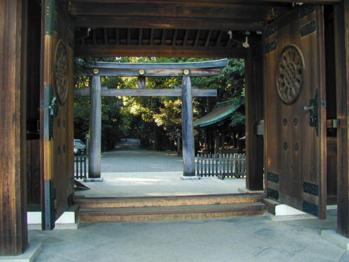 Japon,Tokyo - Temple Meiji-junku